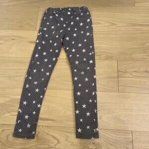 H&M Kids Star Print Skinny Jeans Pants Size 8–10Y Gray
